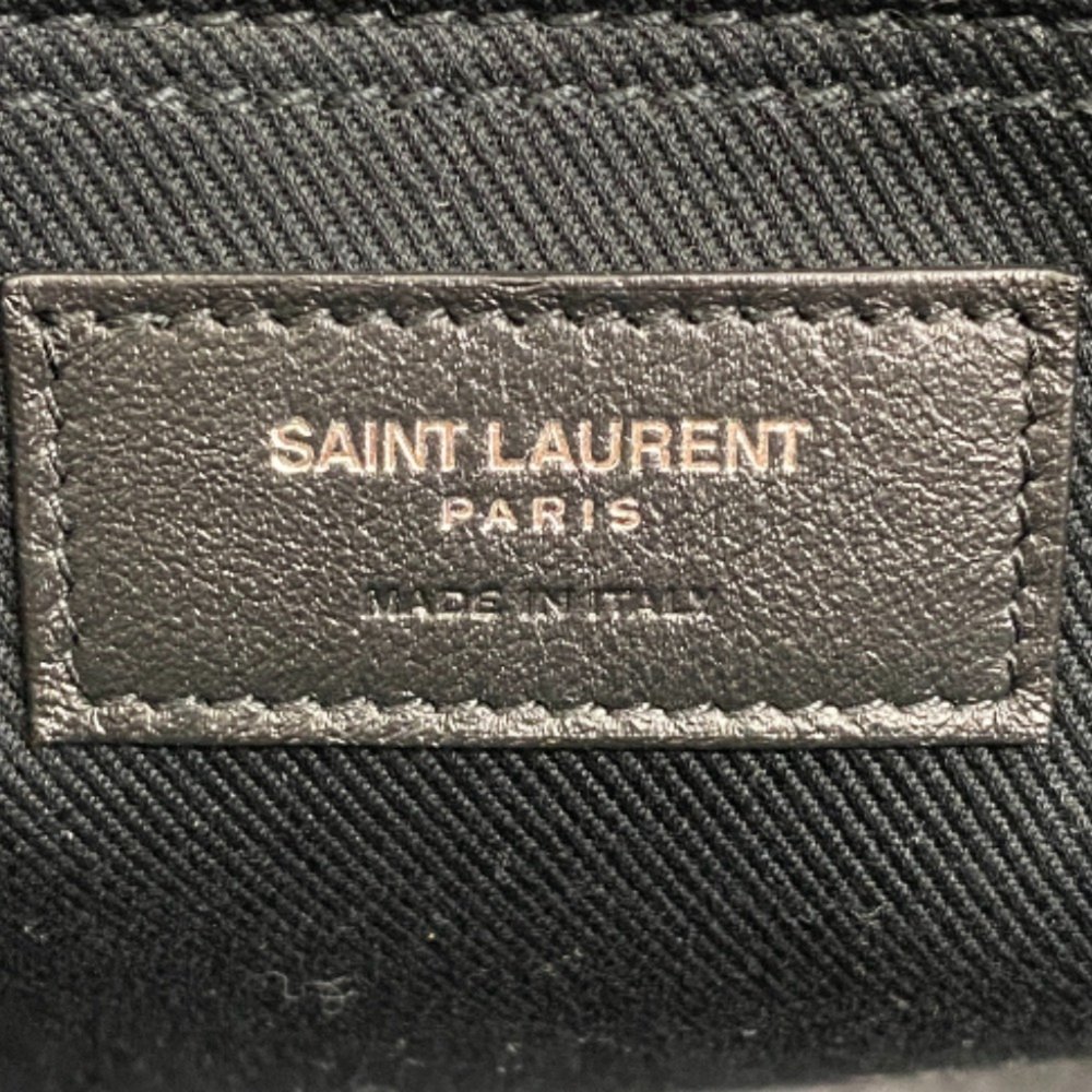 SAINT LAURENT 686266 Rive Gauche Tote Bag Handbag Black Men's Z0004878 - Picture 12 of 15